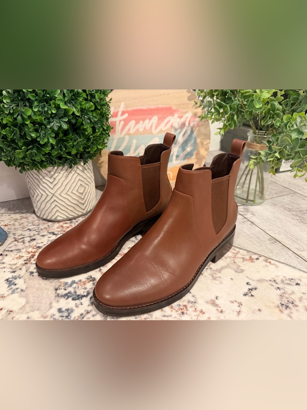 Cole Haan GrandSeries Brown Chelsea Ankle Boots 9B